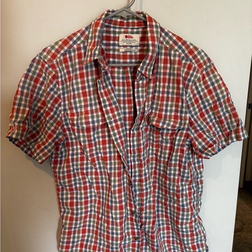 Men's Red Plaid Shirt